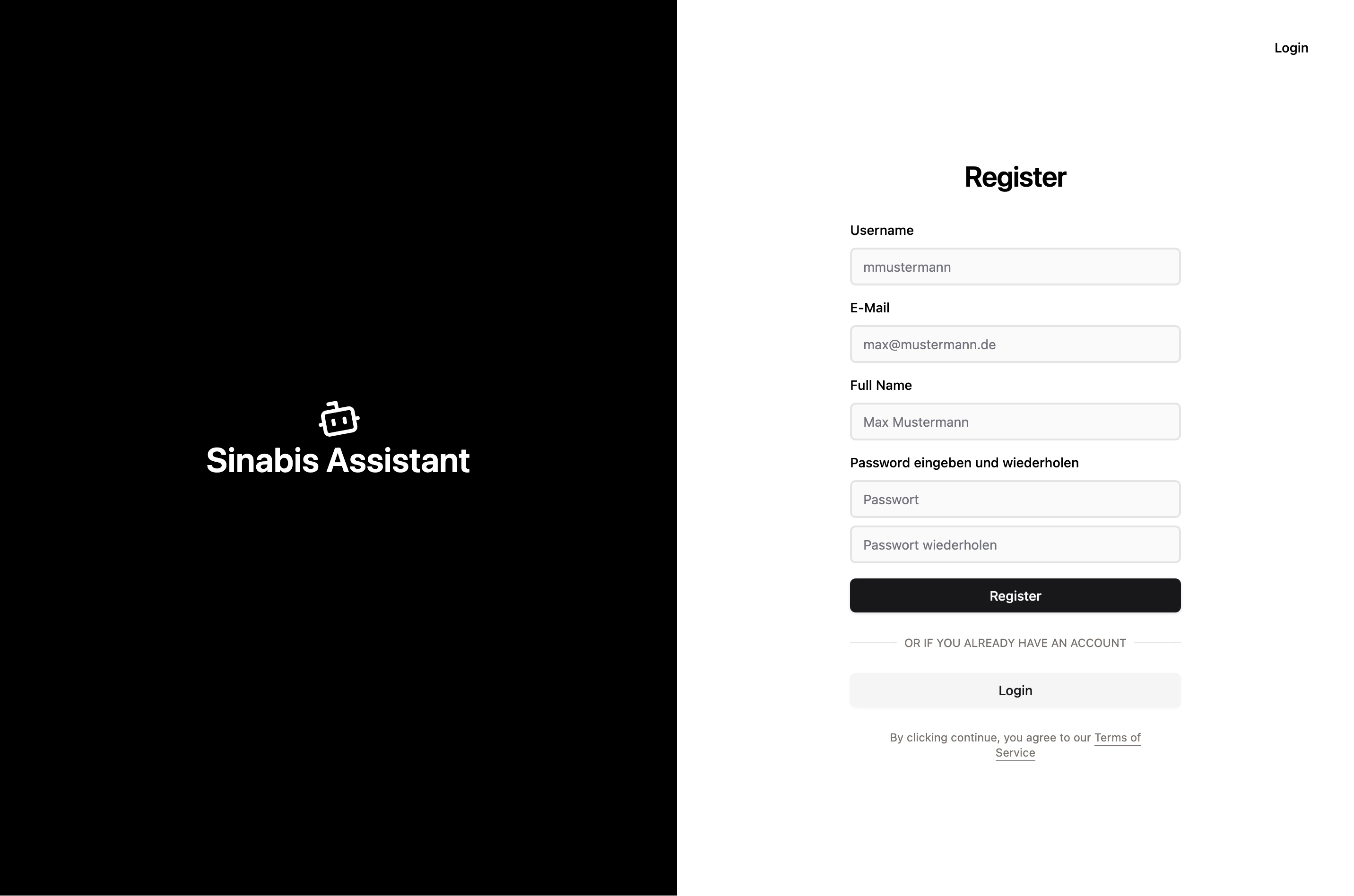 register page